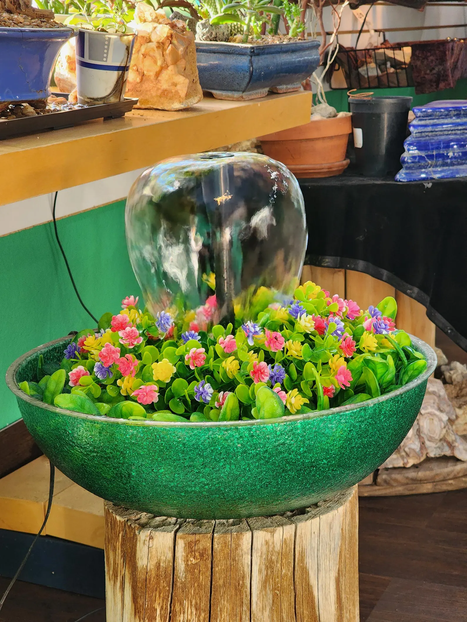 lighted water fountain: large fifteen inch virtually unbreakable bowl lighted water fountain: large fifteen inch virtually unbreakable bowl