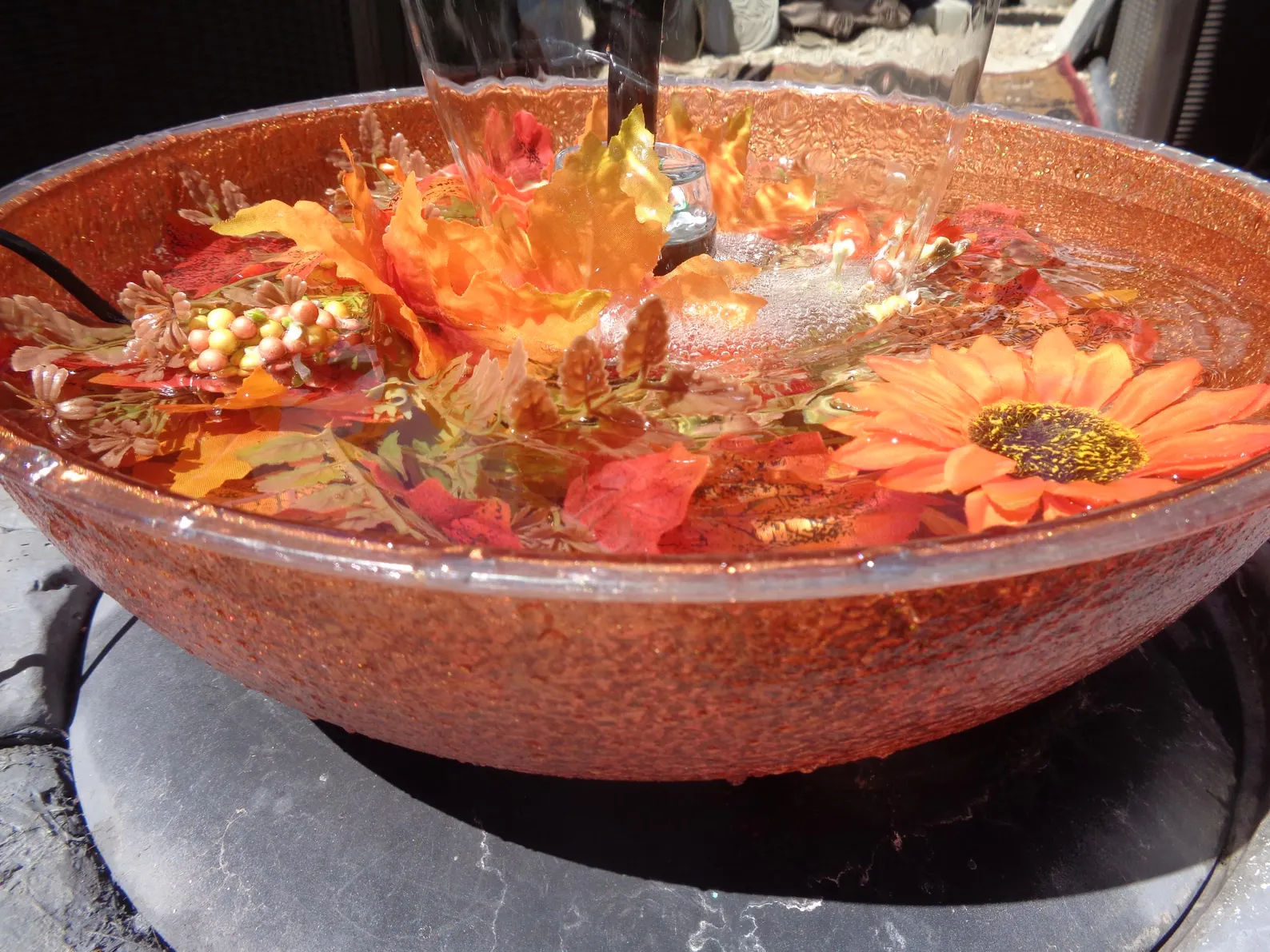 fall decoration fountain, large 15 inch virtually unbreakable custom commercial grade bowl fall decoration fountain, large 15 inch virtually unbreakable custom commercial grade bowl